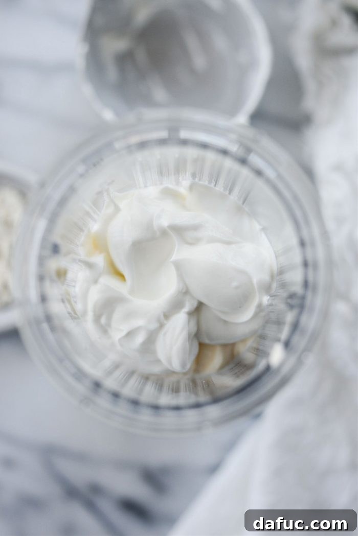 sour cream to blender