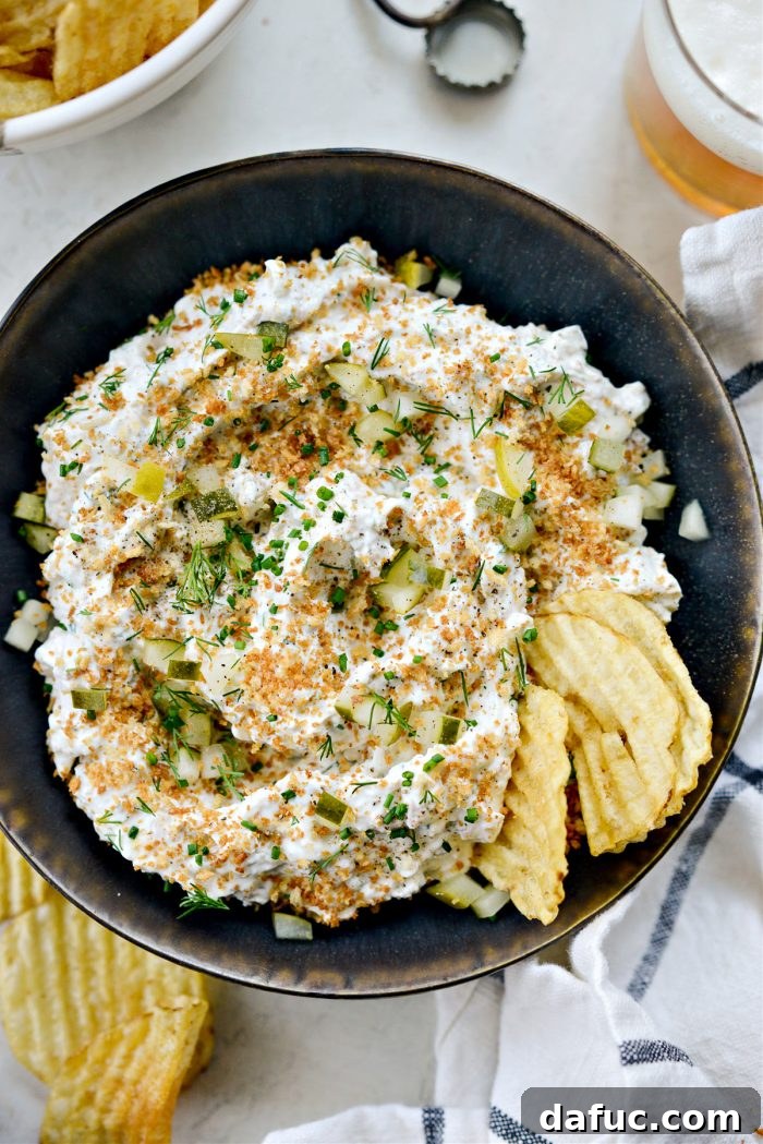 Southern Fried Pickle Ranch Dip 13 Fried Pickle Ranch Dip ready to serve