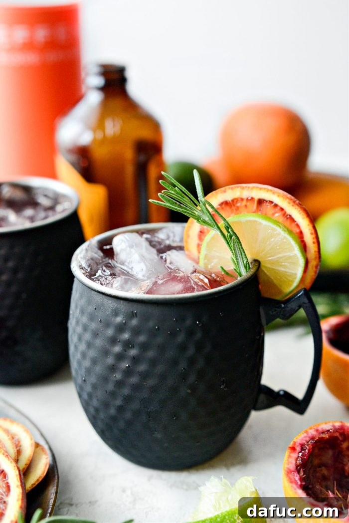 Crimson Blood Orange Mule 2 Blood Orange Moscow Mule