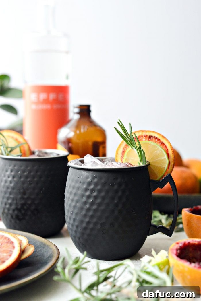 Crimson Blood Orange Mule 12 Blood Orange Moscow Mule