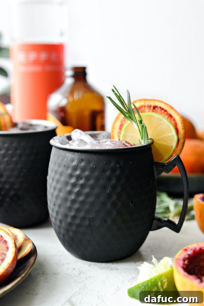 Crimson Blood Orange Mule 13 Blood Orange Moscow Mule