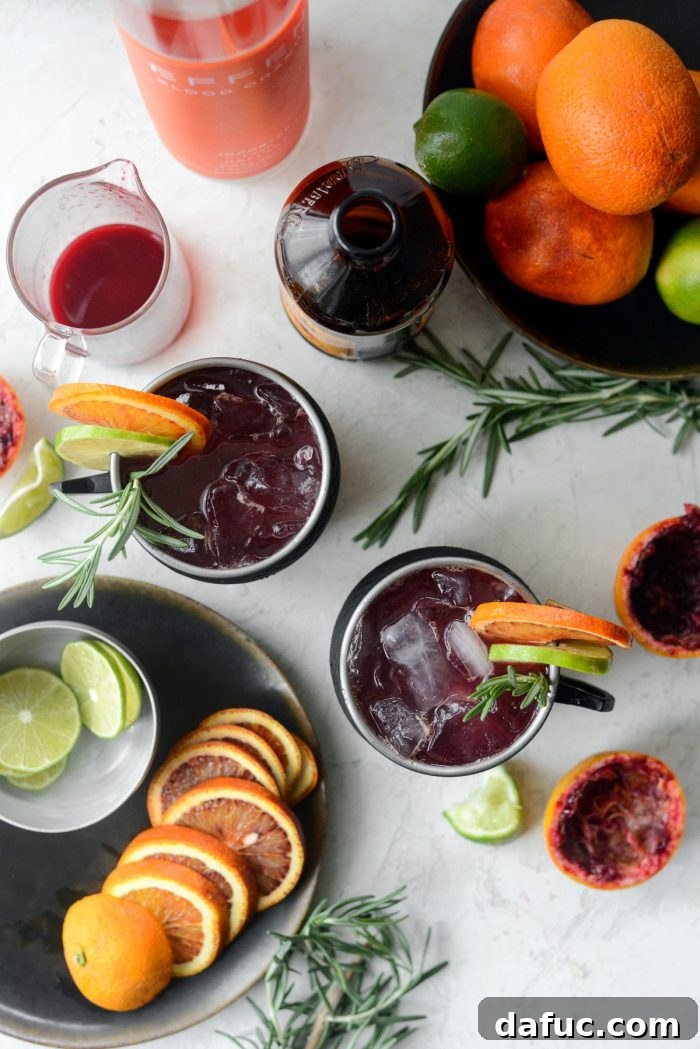 Crimson Blood Orange Mule 15 Blood Orange Moscow Mule