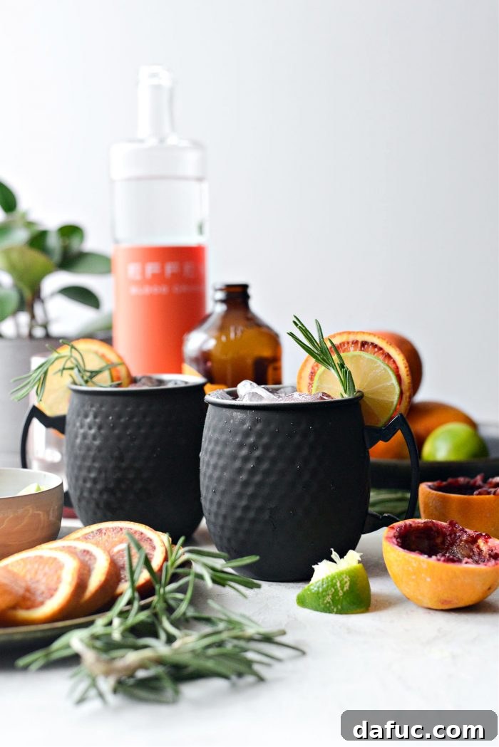 Crimson Blood Orange Mule 16 Blood Orange Moscow Mule