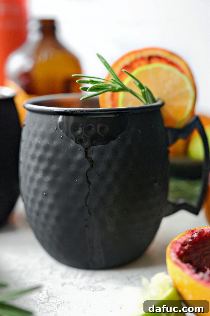 Crimson Blood Orange Mule 17 Blood Orange Moscow Mule