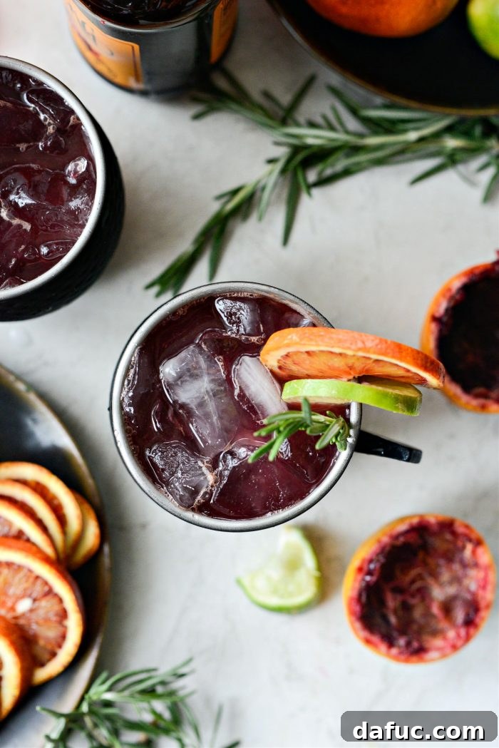 Crimson Blood Orange Mule 3 Blood Orange Moscow Mule