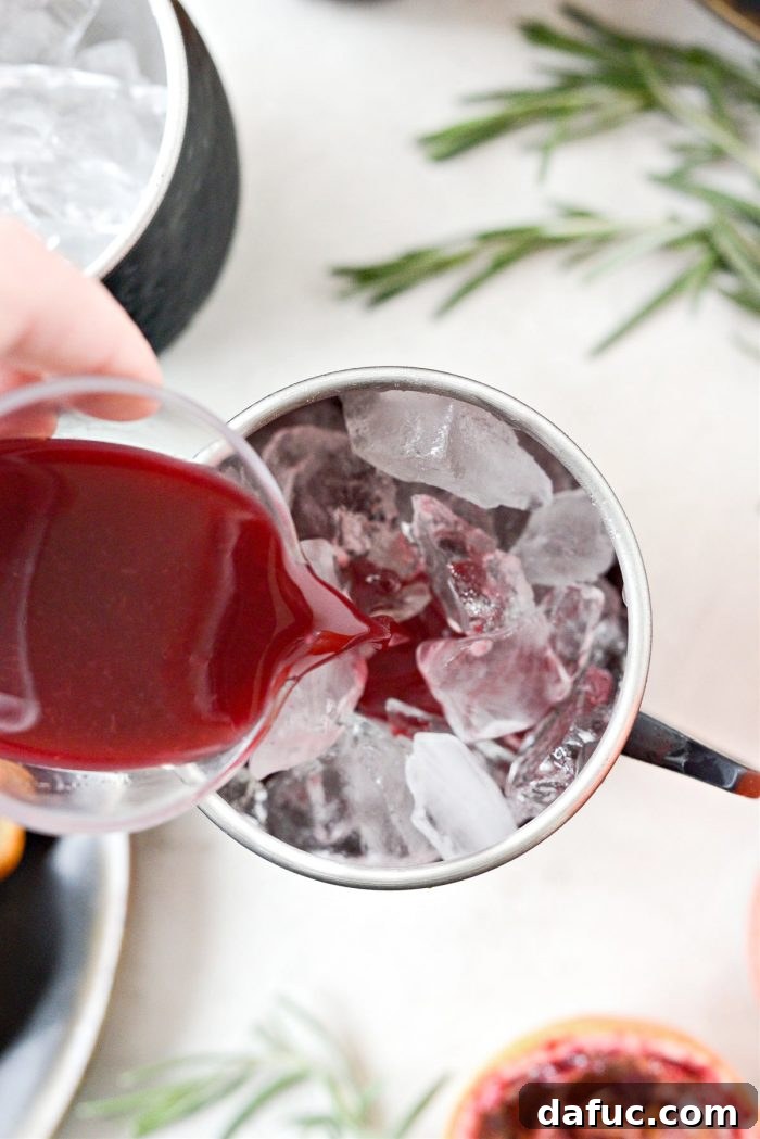 Crimson Blood Orange Mule 8 blood orange juice