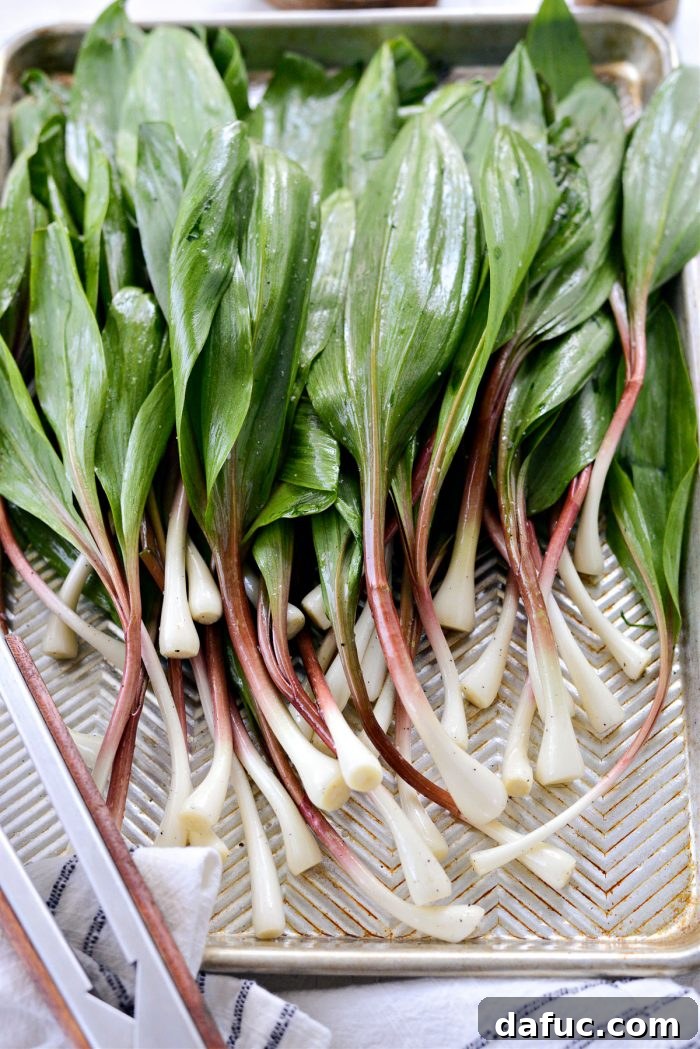 Charred Ramps Perfection 18 Tossing ramps with oil and seasoning to evenly coat before grilling