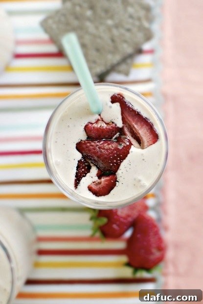 Caramelized Strawberry Dream Shake 2 Roasted Strawberry Milkshake