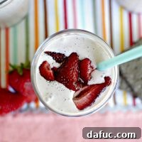 Roasted Strawberry Milkshake