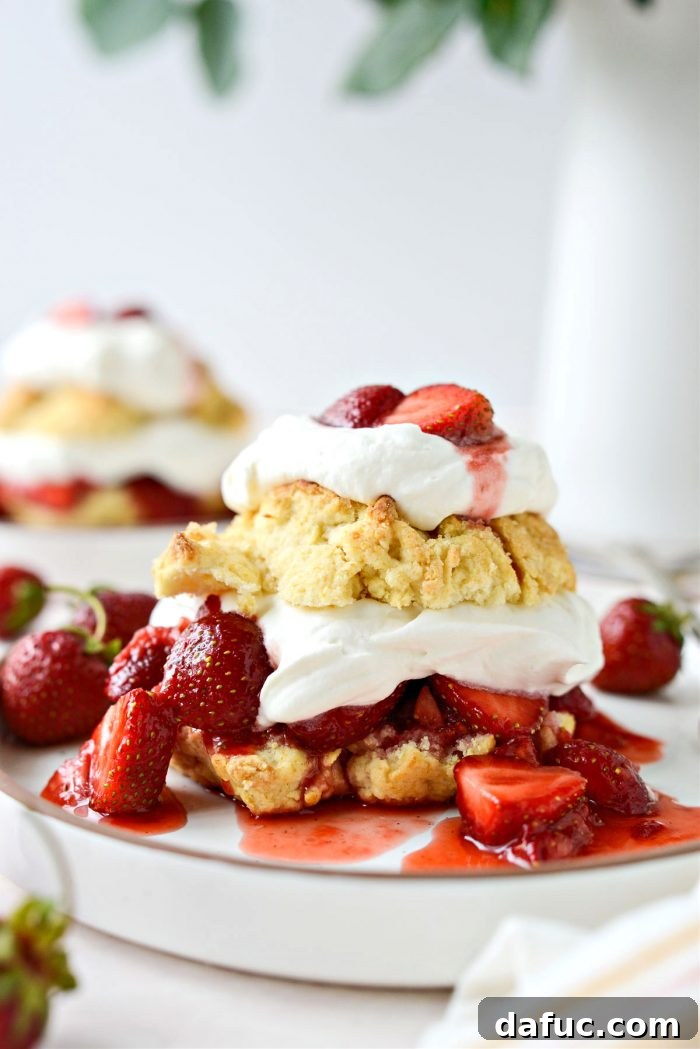 Homemade Strawberry Shortcake - A delicious summer dessert with fresh strawberries and whipped cream.