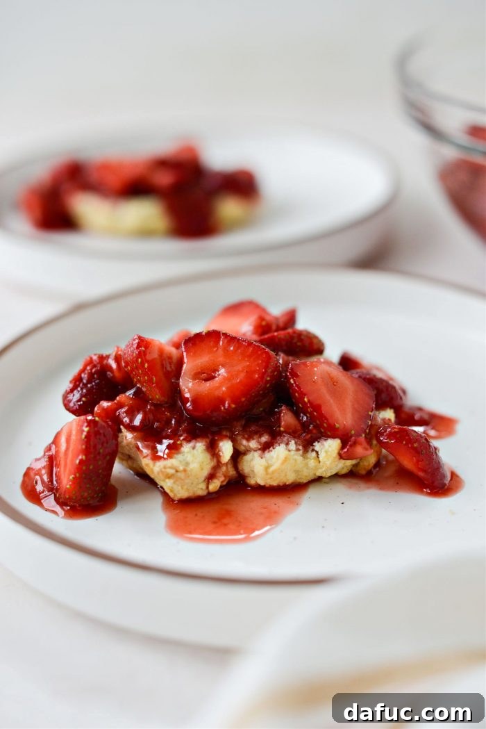 Freshly Baked Strawberry Dream 21 Layering biscuit with strawberry topping