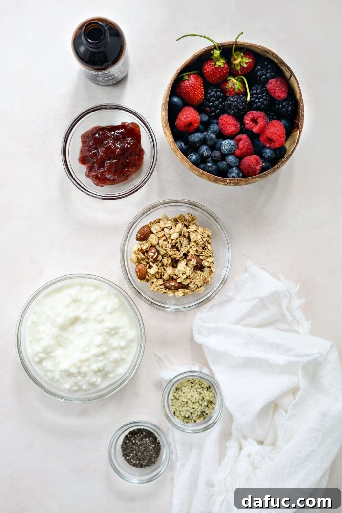 Decadent Strawberry Cheesecake Granola Bowl 4 Ingredients for a healthy Strawberry Cheesecake Granola Bowl