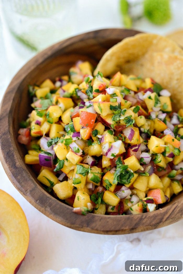 Summer Peach Salsa 2 Fresh Peach Salsa