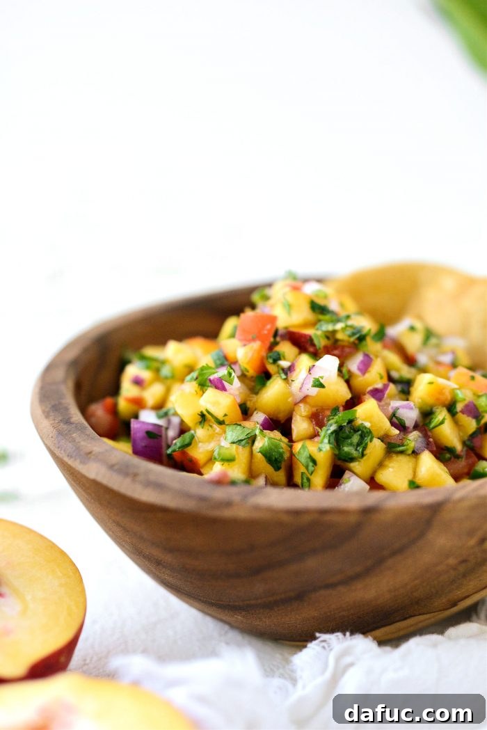 Summer Peach Salsa 3 Fresh Peach Salsa
