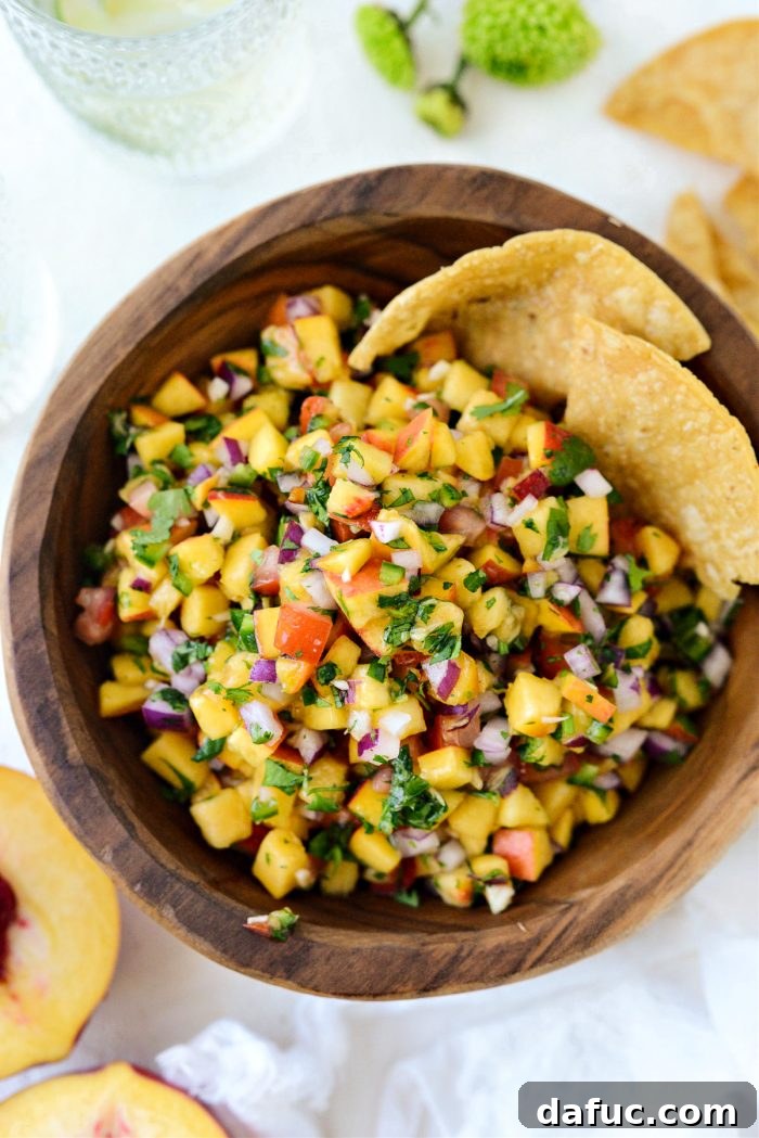 Summer Peach Salsa 9 Fresh Peach Salsa