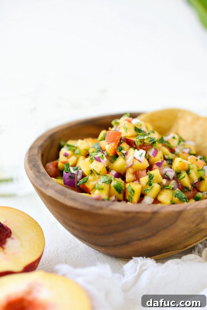 Summer Peach Salsa 10 Fresh Peach Salsa