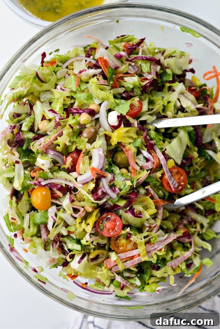 Classic Italian Chopped Perfection 15 tossed salad