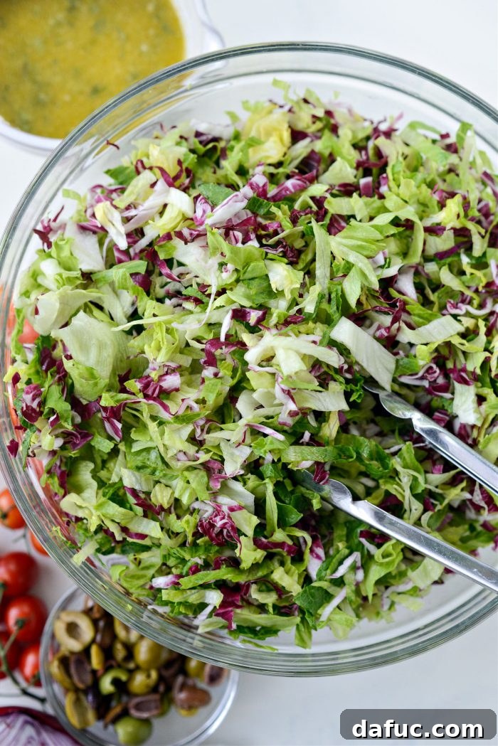 Classic Italian Chopped Perfection 9 tossed lettuces