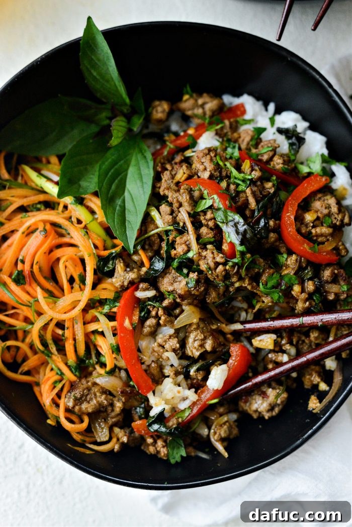 Fragrant Thai Basil Beef 18 Thai Basil Beef