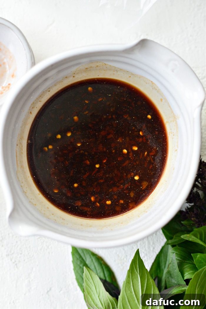 Fragrant Thai Basil Beef 6 whisked sauce