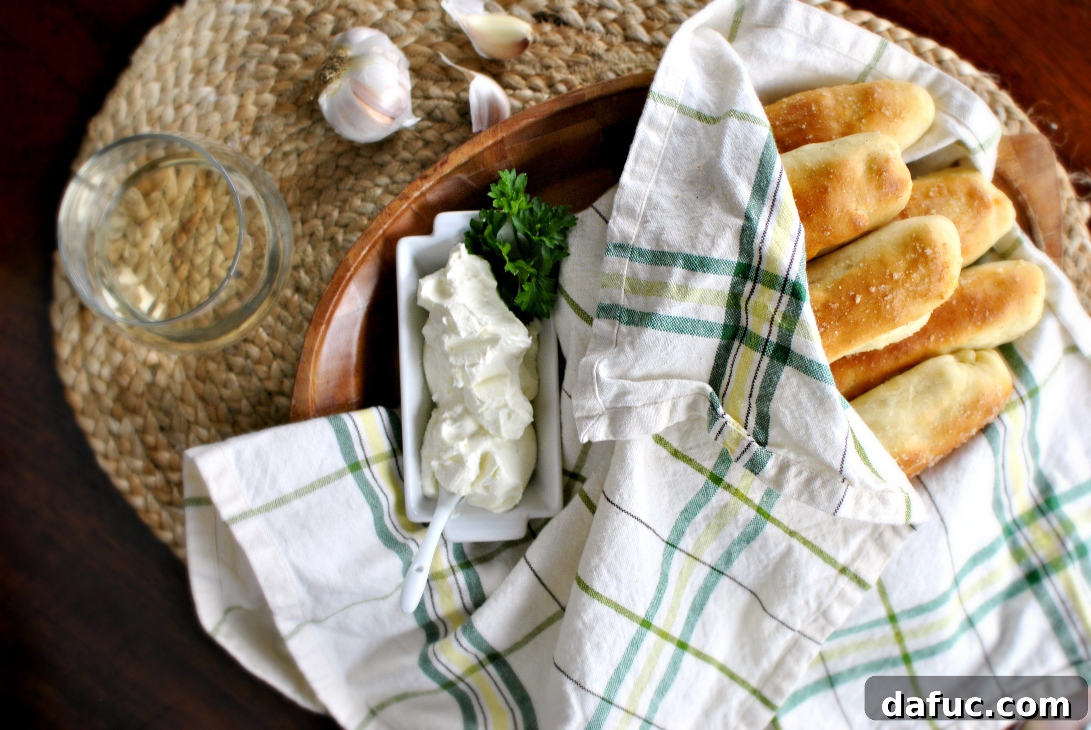 Homemade Breadsticks and Garlic Cheese Dip 01