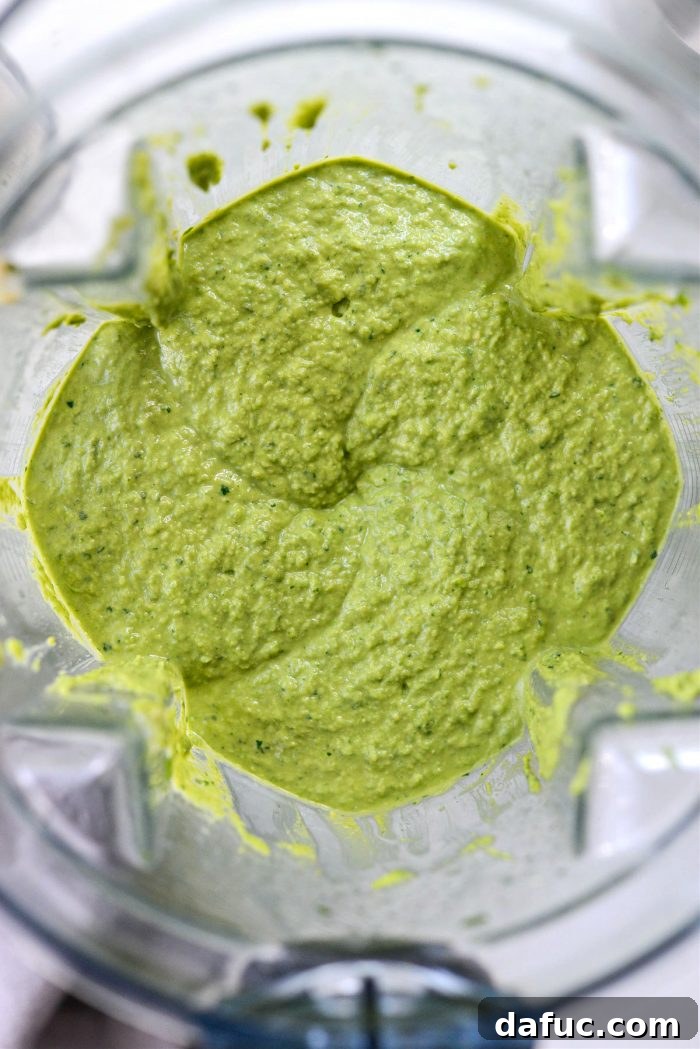 Vibrant Green Goddess Hummus 10 Blender in action, creating smooth and creamy Green Goddess Hummus