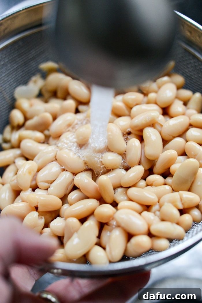 Silken Pasta e Fagioli 11 drain and rinse remaining cans of cannellini beans
