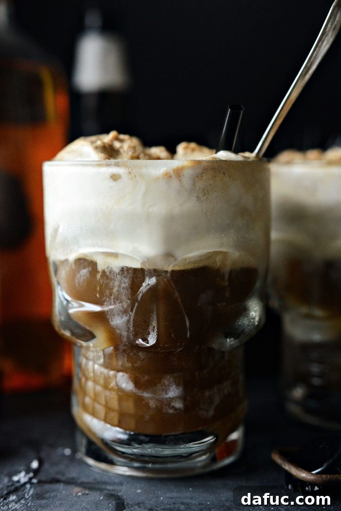 Red Hot Root Beer Float 10 Finished Fireball Root Beer Floats with straws