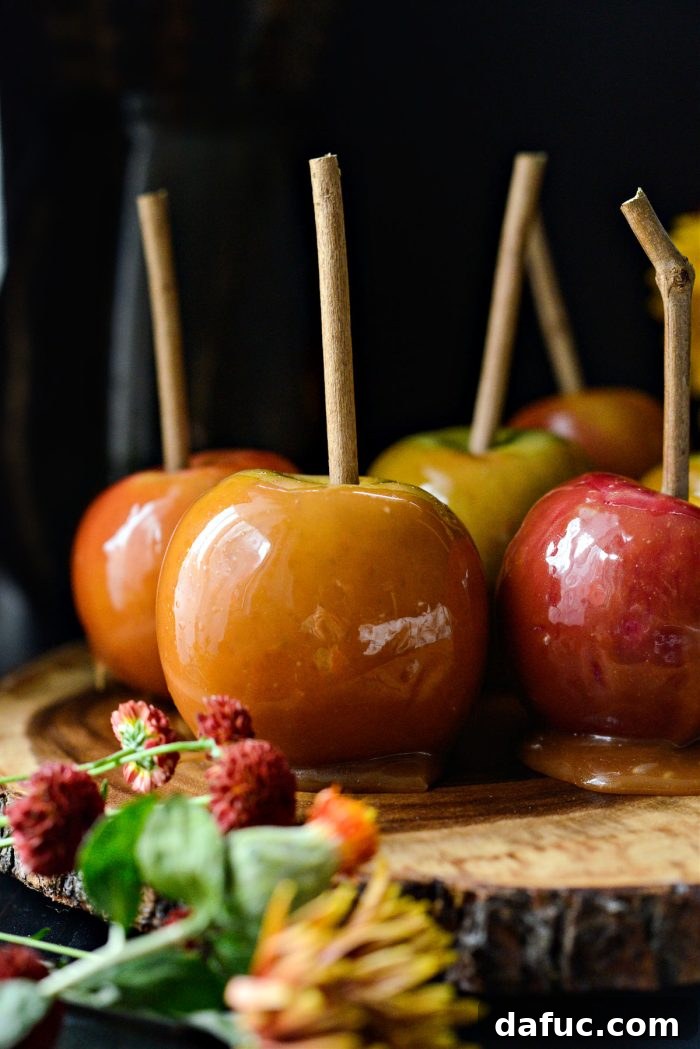 Sweet & Simple Homemade Caramel Apples 2 Easy Homemade Caramel Apples