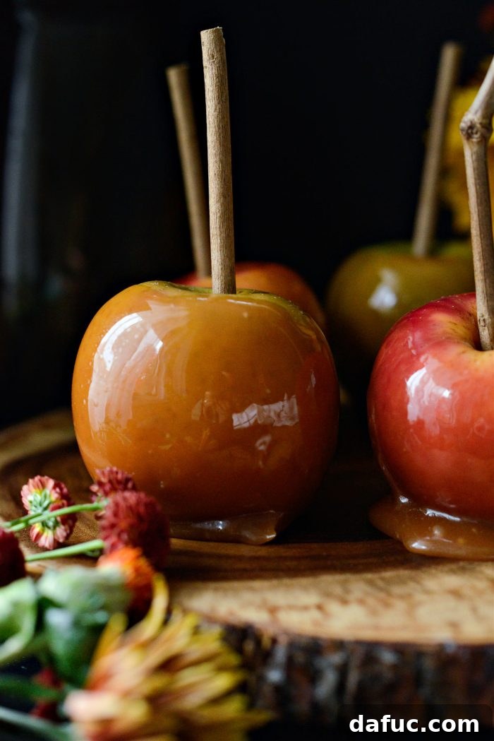 Sweet & Simple Homemade Caramel Apples 20 Easy Caramel Apples