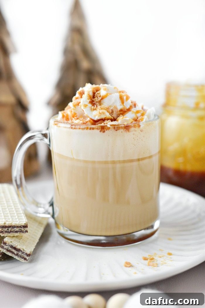 Caramel Brulee Latte 2 Homemade Caramel Brulée Latte, ready to be enjoyed
