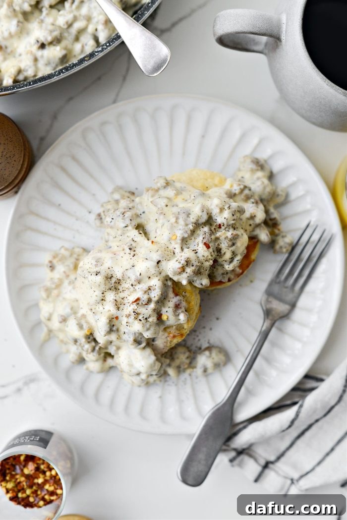 Spicy Farmhouse Breakfast Sausage Gravy 20 Homemade Spicy Breakfast Sausage Gravy