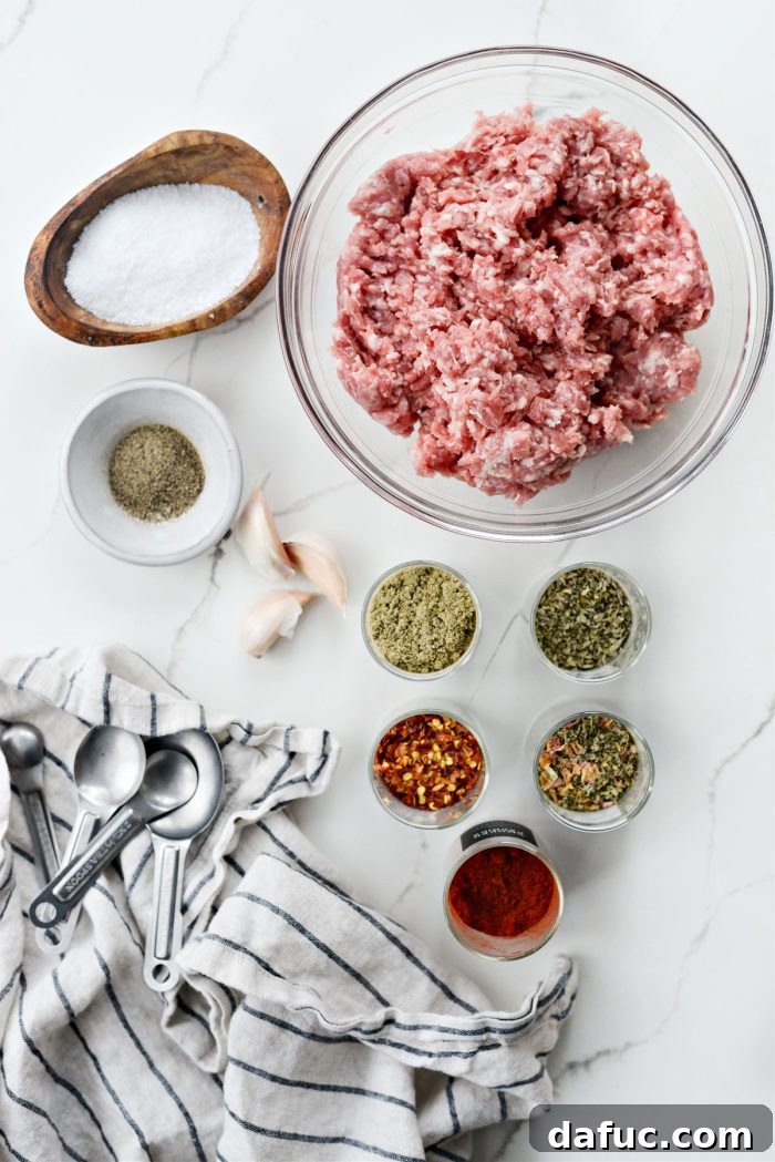 Spicy Farmhouse Breakfast Sausage Gravy 4 Breakfast Sausage ingredients