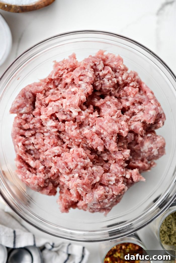 Spicy Farmhouse Breakfast Sausage Gravy 5 80/20 ground pork
