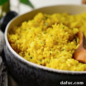 Golden Turmeric Rice 21 Turmeric Rice recipe card image