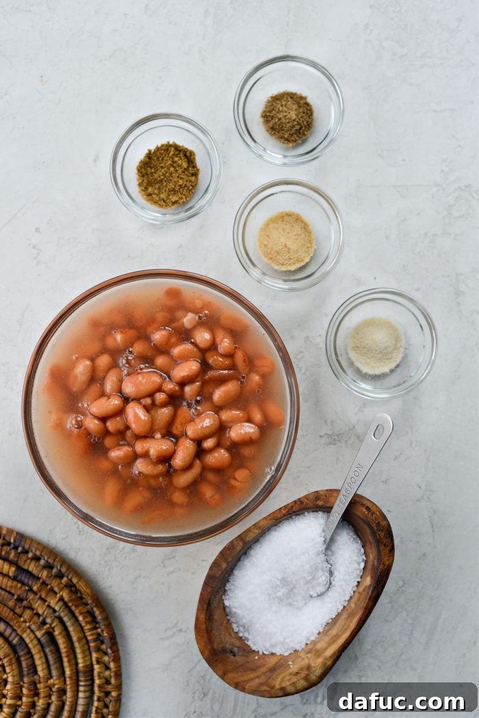 Skinny Refried Beans 3 Fat Free Refried Beans ingredients