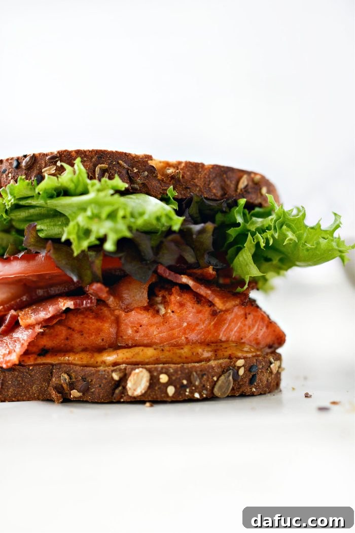 Chipotle-Kissed Salmon BLT 2 Smoky Chipotle Salmon BLT - A Delicious Upgrade