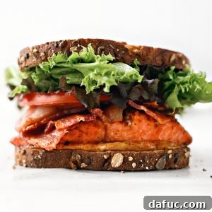 Chipotle-Kissed Salmon BLT 18 Smoky Chipotle Salmon BLT