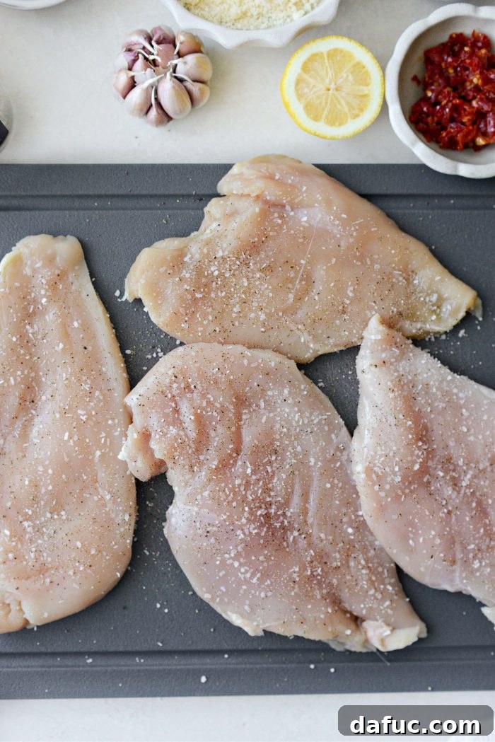 The I Do Chicken 6 Thinly pounded and seasoned chicken breasts ready for cooking