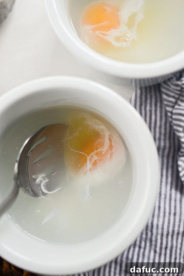 carefully flip the egg