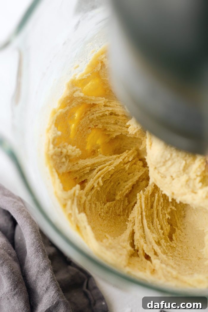 Cookie dough after flour is incorporated