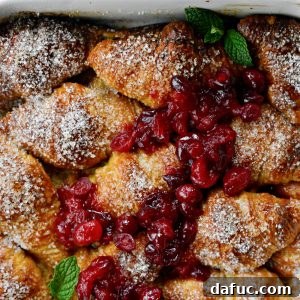 Eggnog Croissant French Toast Bake