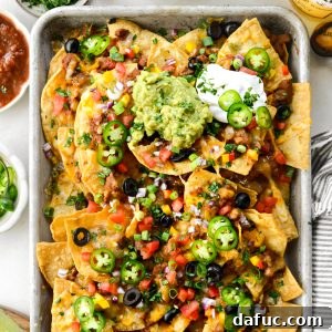 Ultimate Beef and Bean Nachos 21 Loaded Beef and Bean Nachos
