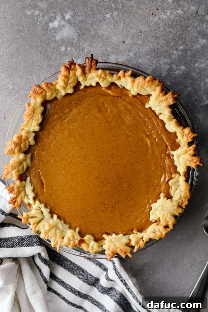 Classic Homemade Pumpkin Pie with Whipped Cream