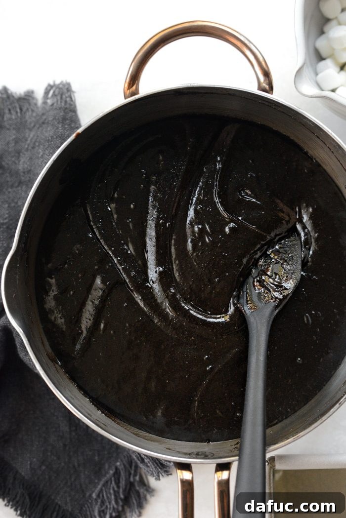 use a spatula to scrape sides and bottom of pan