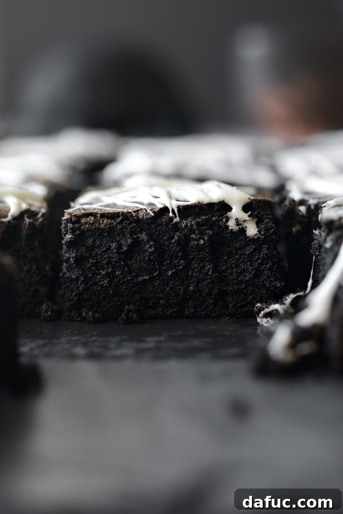 Cobweb Brownies