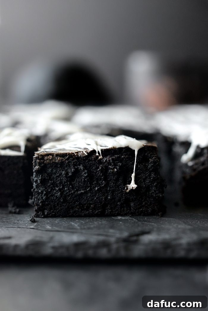 Cobweb Brownies