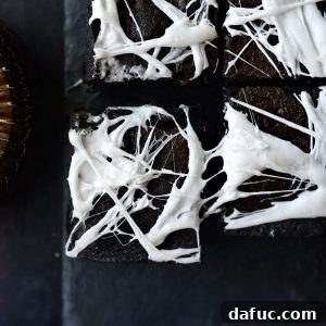 Cobweb Brownies