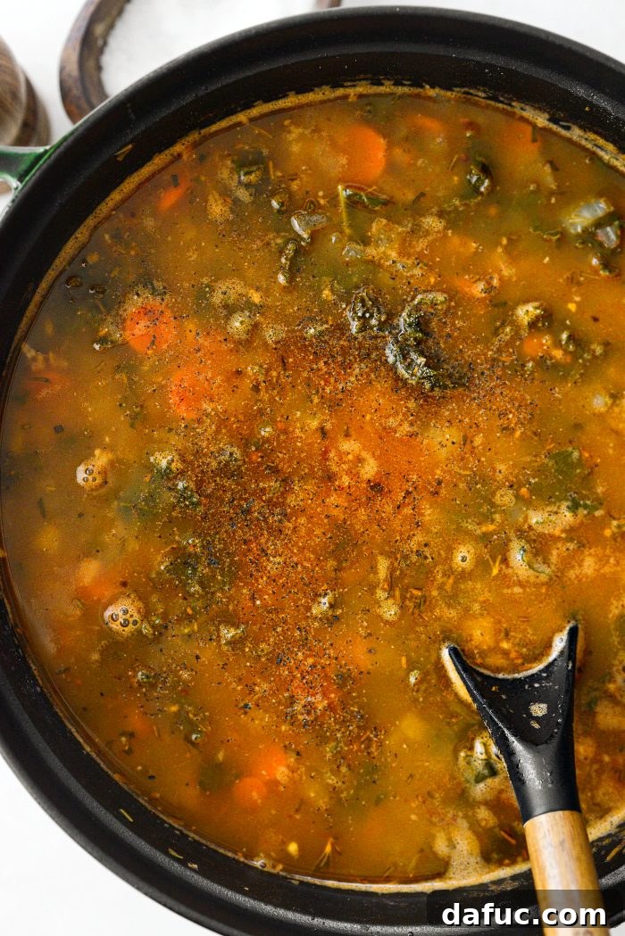 taste and season with salt and pepper