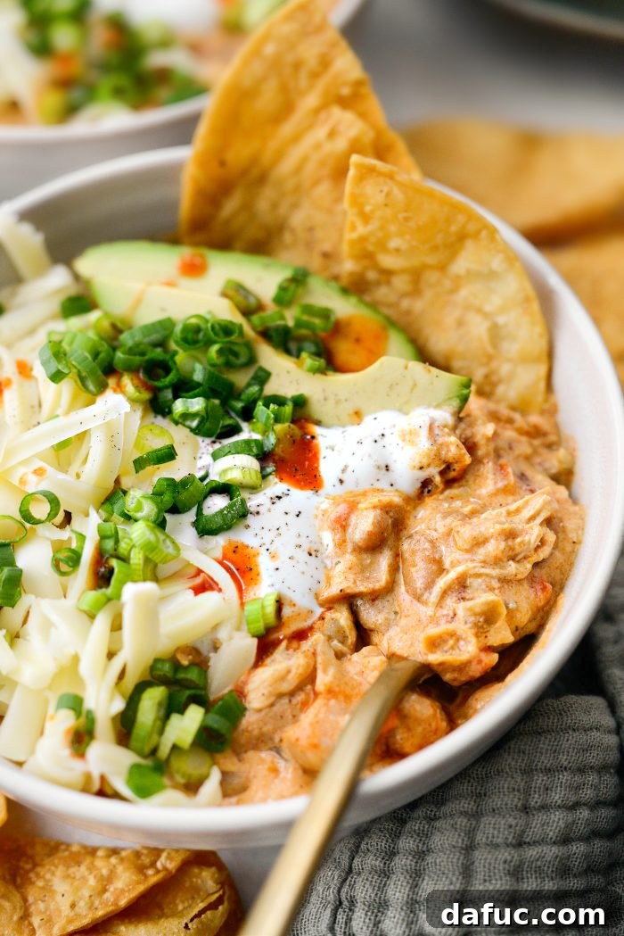 Portioned Slow Cooker Buffalo Chicken Chili in freezer bags